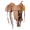 BURNS CUSTOM RUSSET ROPING SADDLE