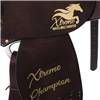 BURNS CHOCOLATE SO/RO BARREL SADDLE W/ FEATHER-XTREME