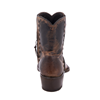 Ladies Brown Shorty Canella Goat Buckstitch Boots