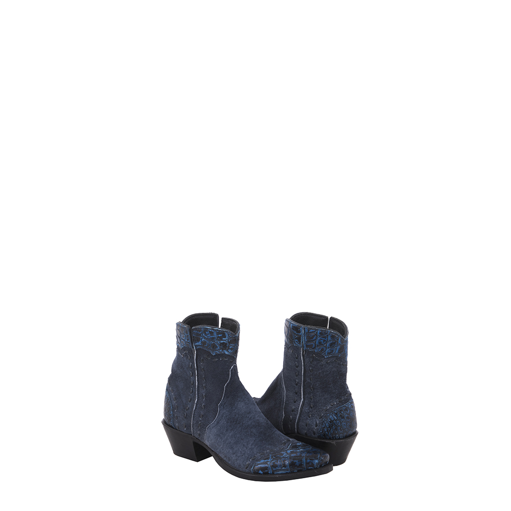 Ladies Navy Nile Break Shorty Boot