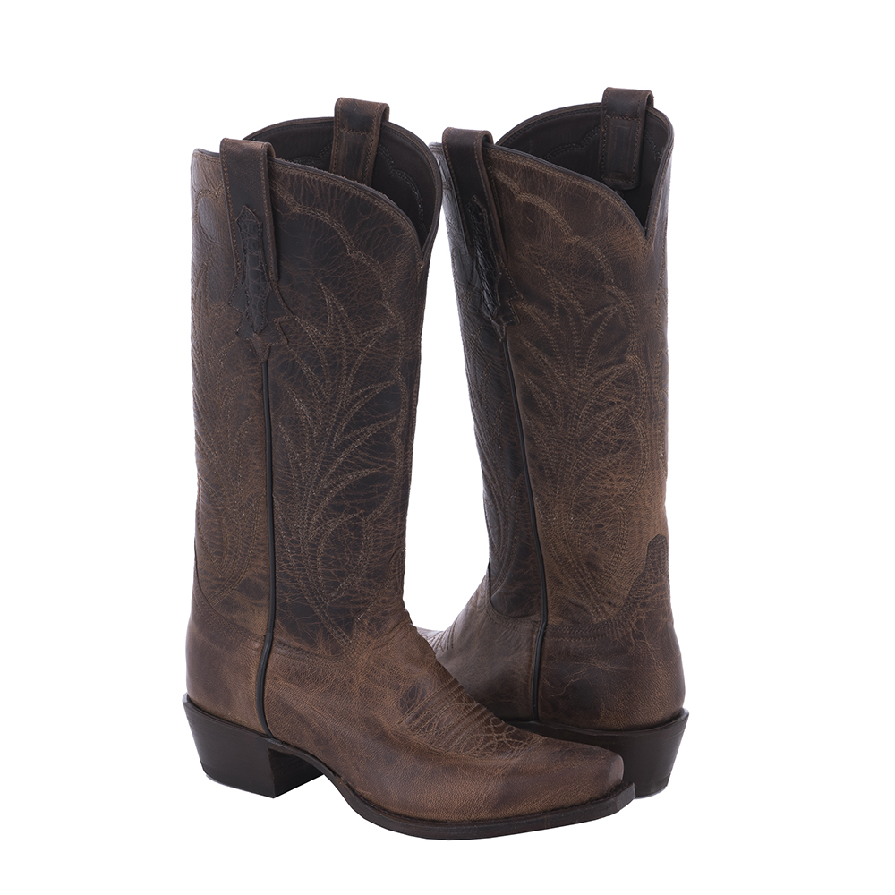 Ladies Canella Goat Winn Stitch Cowboy Boot