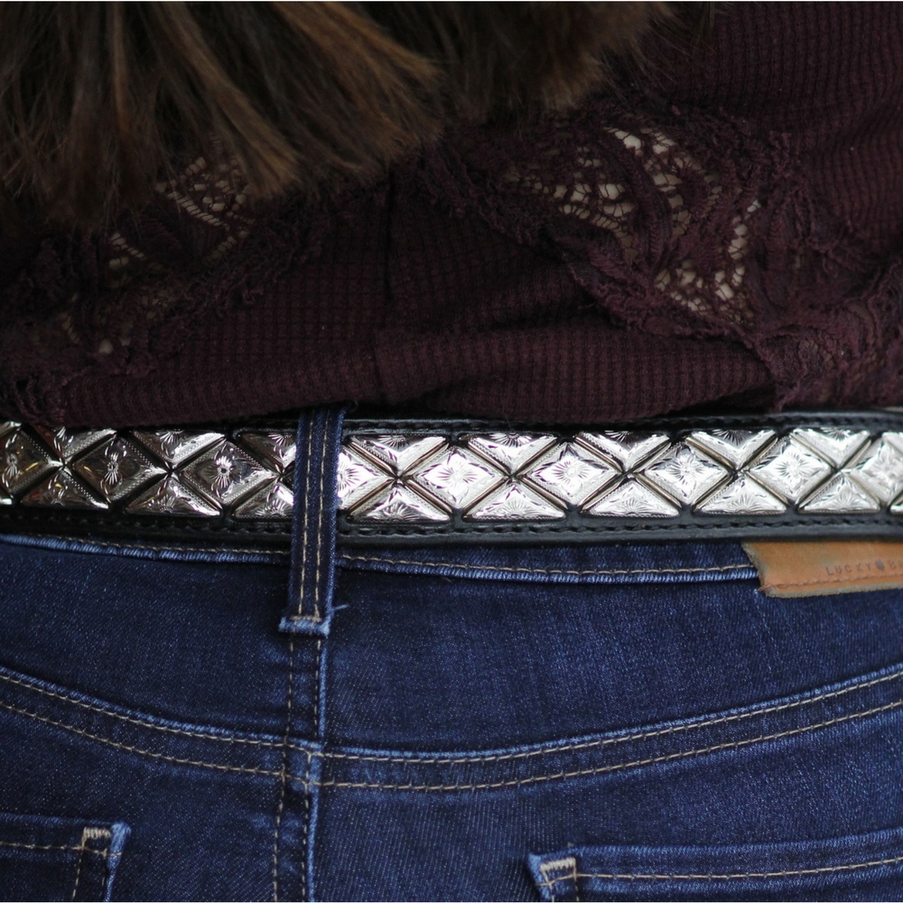 Diamond 1/2 Diamond Tapered Belt