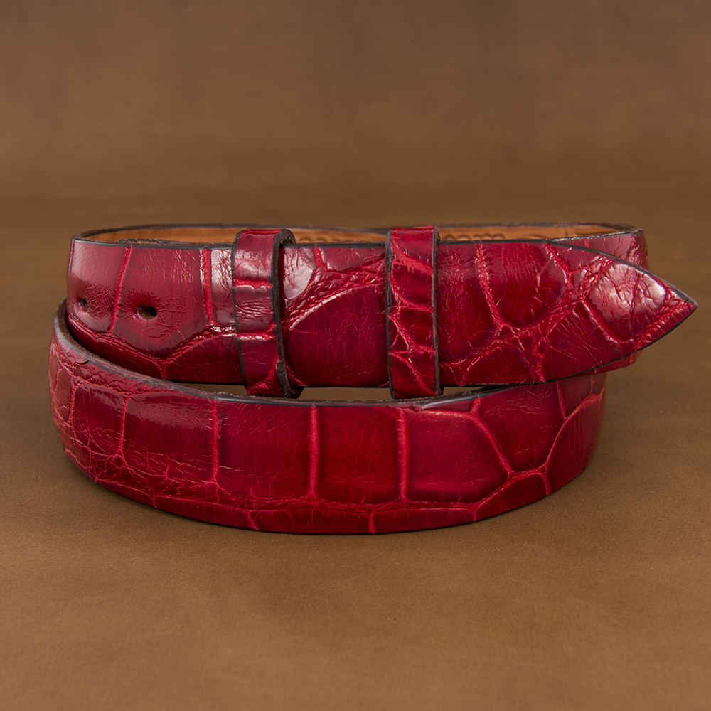 Red Alligator 1 1/4" Belt