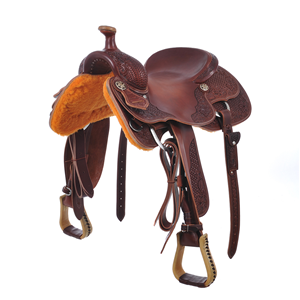 BURNS CUSTOM RANCH CUTTER SADDLE