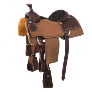 BURNS SADDLERY™TEAM ROPER /DBL CUT LINES