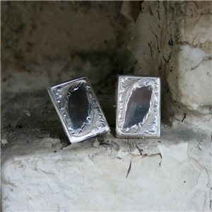 Sunset Tails Engraved Rectangle Cuff Links