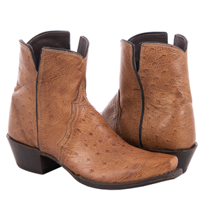 Ladies Shorty Brandy Smooth Ostrich Boot