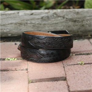 Black Alligator Billeted 1 1/2" Belt