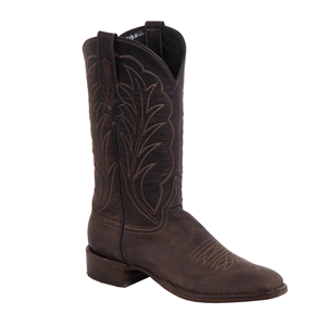 FS Ladies Cowboy 12-2.5 Tobac Goat Winn Stitch Toe Bug Spur Lip