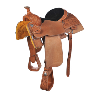 BURNS SADDLERY™ CALF ROPING SADDLE