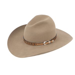 Wild Rose Brown Leather Hat Band