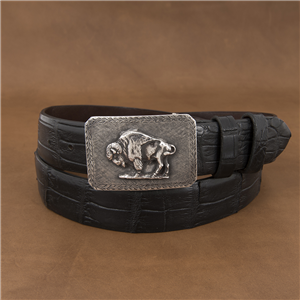 Mesa Sawtooth Bison Western Belt Buckle