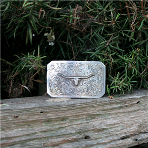 Plain Steer High Polished Western Buckle