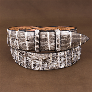 Natural Caiman Tail 1 1/2" Belt