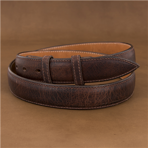 Sunset Trails Mocha Apache Bison Leather Belt