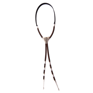 Long Bolo Mountain Scene Cactus Black and Brown