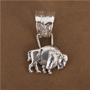 Sunset Trails Small Bison Pendant