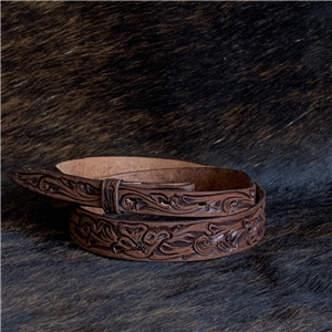 Sunset Trails Vintage Floral Leather Belt